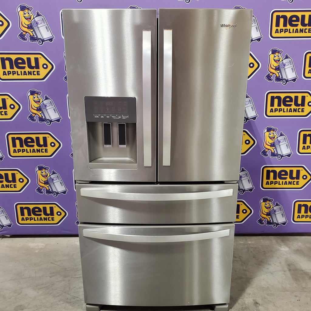 Pictures of Whirlpool French Door Bottom Mount Refrigerator in Fingerprint Resistant Stainless Steel 22132SD161 - WRMF3636RZ - Scratch & Dent (Minor) - Neu Appliance Outlet - Discount Appliance Outlet in Austin, Tx