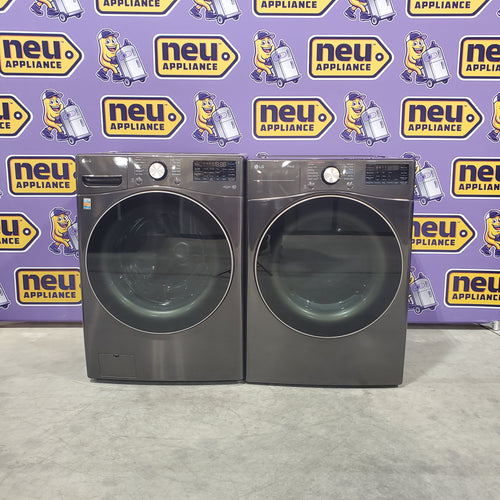 LG Smart Front Load 4.5 Cu. Ft. Washer with TurboWash 360 Technology WM4000HBA - Scratch & Dent (Minor) and LG Smart Wi-Fi Enabled Front Load Electric 7.4 Cu. Ft. Dryer with TurboSteam and Built-In Intelligence 16034 - DLEX4000B - Scratch & Dent (Minor)