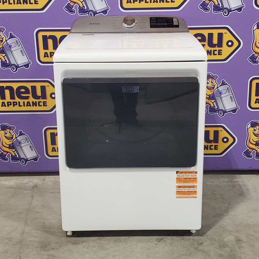 Pictures of Maytag 4.7 cu. ft. Top Load Washing Machine with Extra Power and Deep Fill Option MVW6230RHW - Certified Refurbished and Maytag 7.4 Cu. Ft. Top Load Electric Dryer with Extra Power and Advanced Moisture Sensing 16108 - MED6205RW - Open Box - Neu Appliance Outlet - Discount Appliance Outlet in Austin, Tx