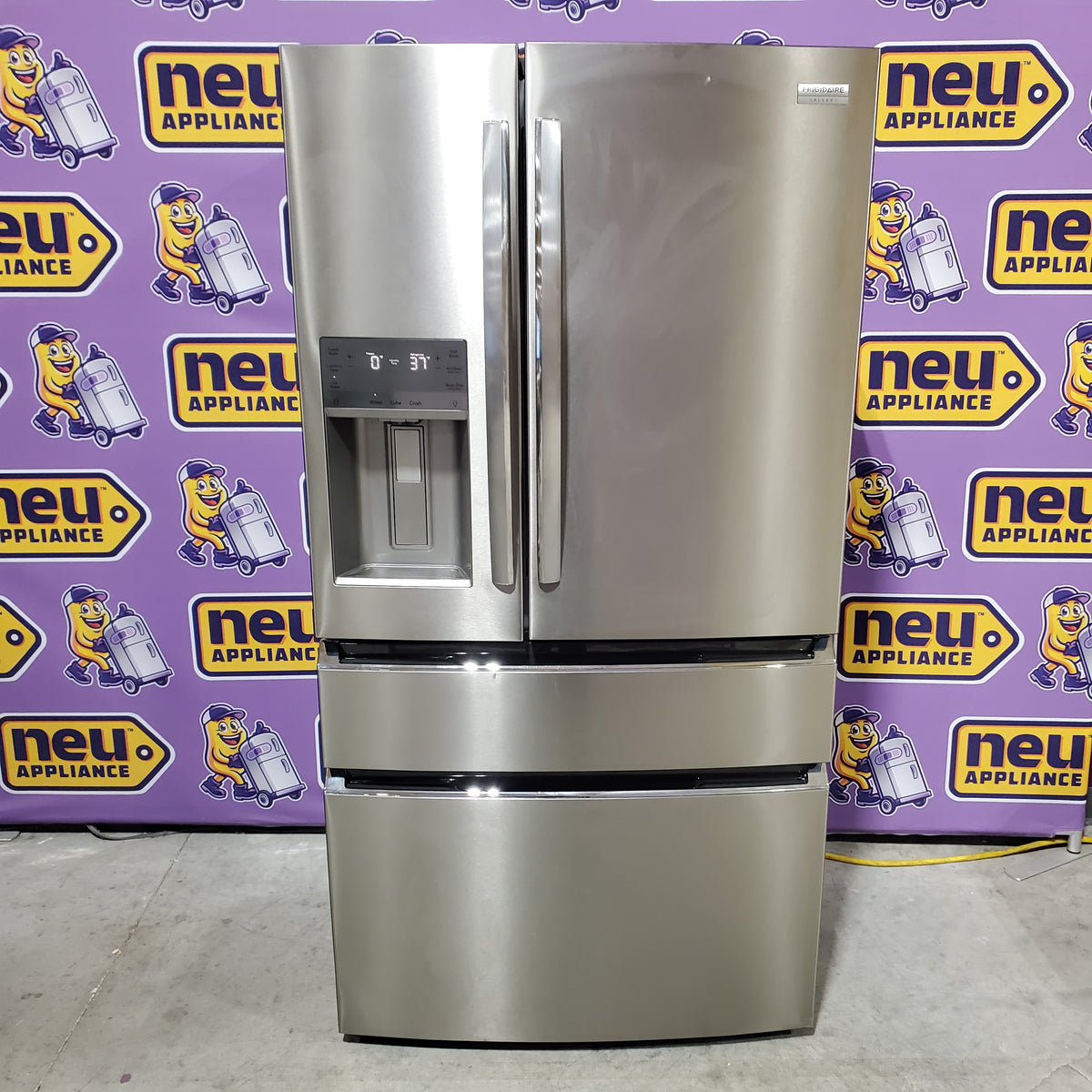 Frigidaire Gallery 22 Cu. Ft. 4-Door Counter-depth French Door Refrigerator with Ice Maker (Fingerprint Resistant Stainless Steel) ENERGY STAR GRMC2273CF - Scratch & Dent (Moderate)