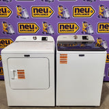 Maytag Top Load 4.8 cu ft Washer with Deep Fill and Slow-Close Glass Lid MVW6200KW - Scratch & Dent (Minor) and Maytag 7.0 cu ft Electric Dryer with Moisture Sensing and Quick Dry Cycle 16193 - MED6200KW - Scratch & Dent (Minor)