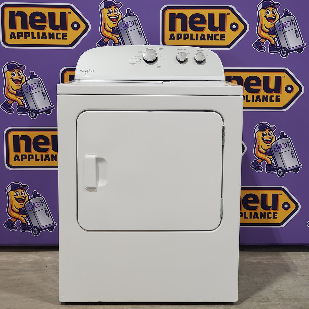 Pictures of Whirlpool White Gas 7.0 Cu. Ft. Vented Dryer with Wrinkle Shield Option and AutoDry Drying System WGD4815EW - Open Box - Neu Appliance Outlet - Discount Appliance Outlet in Austin, Tx