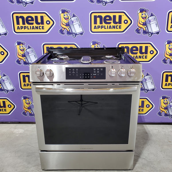 Frigidaire Gallery 5 burners 5.1-cu ft Air Fry Convection Oven Freestanding Natural Gas Range in Stainless Steel 20531SD518- GCFG3059BF - Scratch & Dent (Minor)