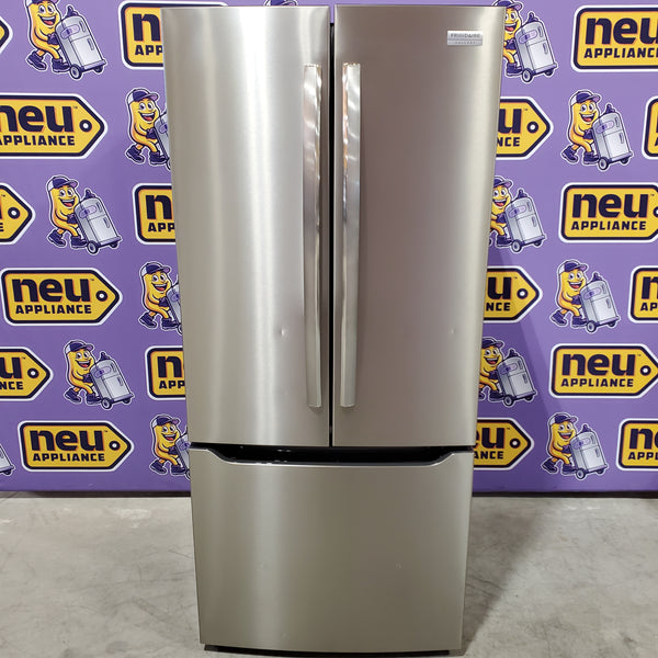 Frigidaire Gallery 20 Cu. Ft. 30" Wide Standard-Depth French Door Refrigerator in Stainless Steel 20SD80 - GRFN2023AF - Scratch & Dent (Minor)