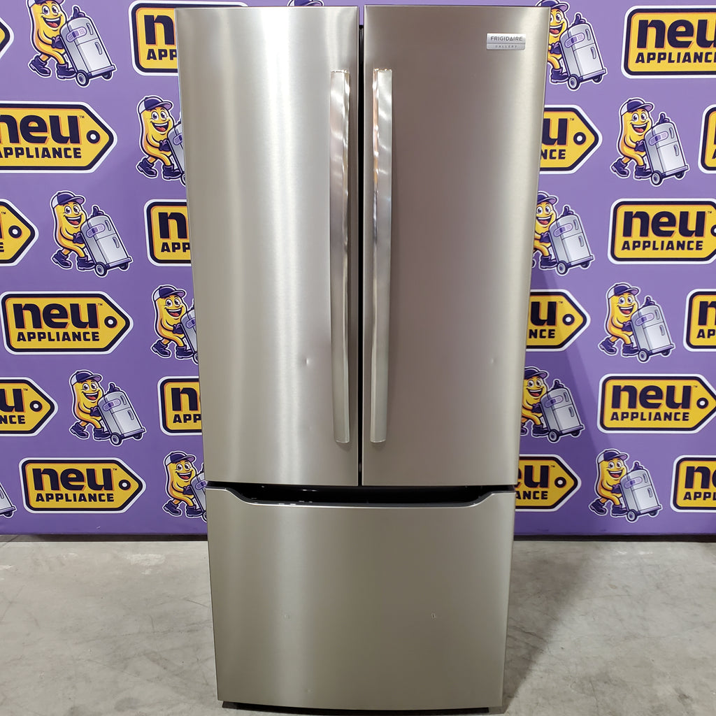 Frigidaire Gallery 20 Cu. Ft. 30" Wide Standard-Depth French Door Refrigerator in Stainless Steel 20SD80 - GRFN2023AF - Scratch & Dent (Minor)