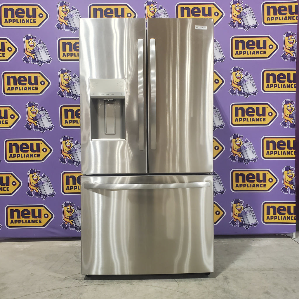 Pictures of Frigidaire Stainless Steel Counter-Depth 22.6-cu ft 3 -Door French Door ENERGY Star Refrigerator with Ice Maker with Water and Ice Dispenser - FRSS2323AS - Open Box - Neu Appliance Outlet - Discount Appliance Outlet in Austin, Tx