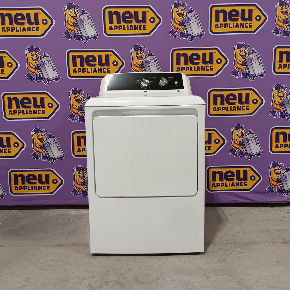 GE® Commercial Quality 6.2 cu. ft. Capacity Electric Dryer with Up To 120 ft. Venting GE9870 - GTX52EASPWB - New in Box