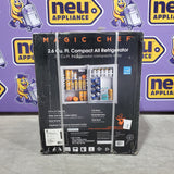 Magic Chef 2.6 cu. ft. Mini Fridge in White without Freezer in White 251310SD897 - HMAR265WE - New in Box
