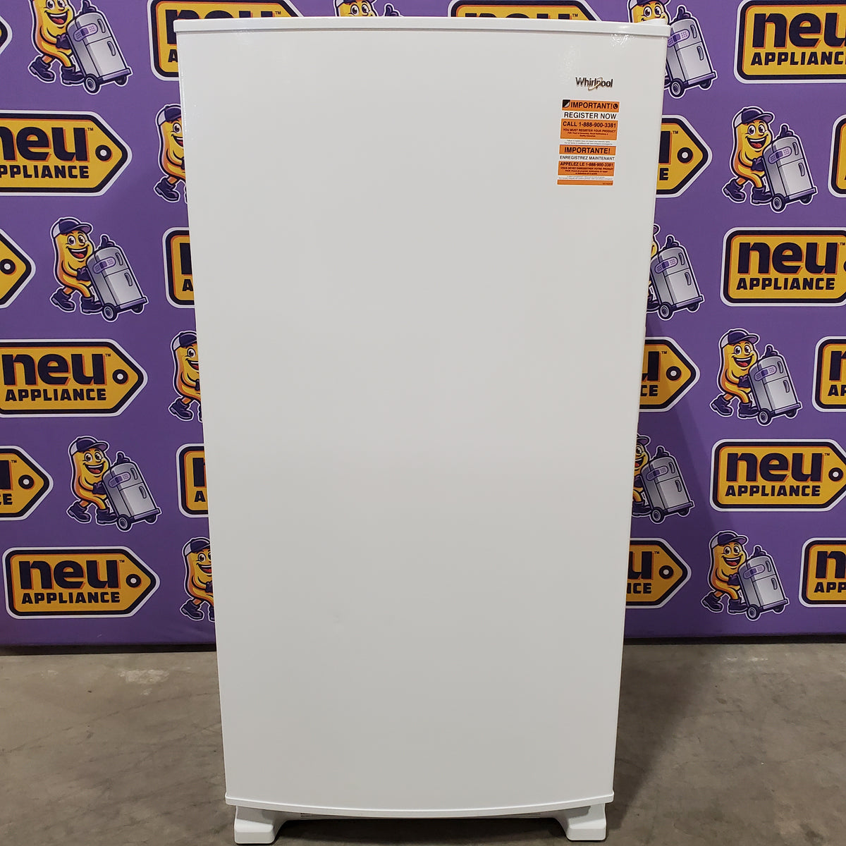 Whirlpool 20 cu. ft. Upright Freezer with LED Lighting with Fast Freeze 22131SD95 - WZF34X20DW - Scratch & Dent (Minor)