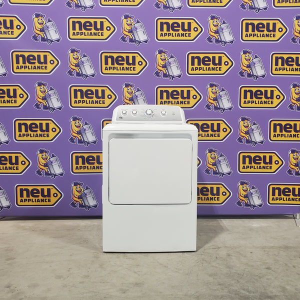 Neu  Select Silver GE 7.2 cu. ft. Electric 220v Dryer With Auto Sensor Dry - Certified Refurbished
