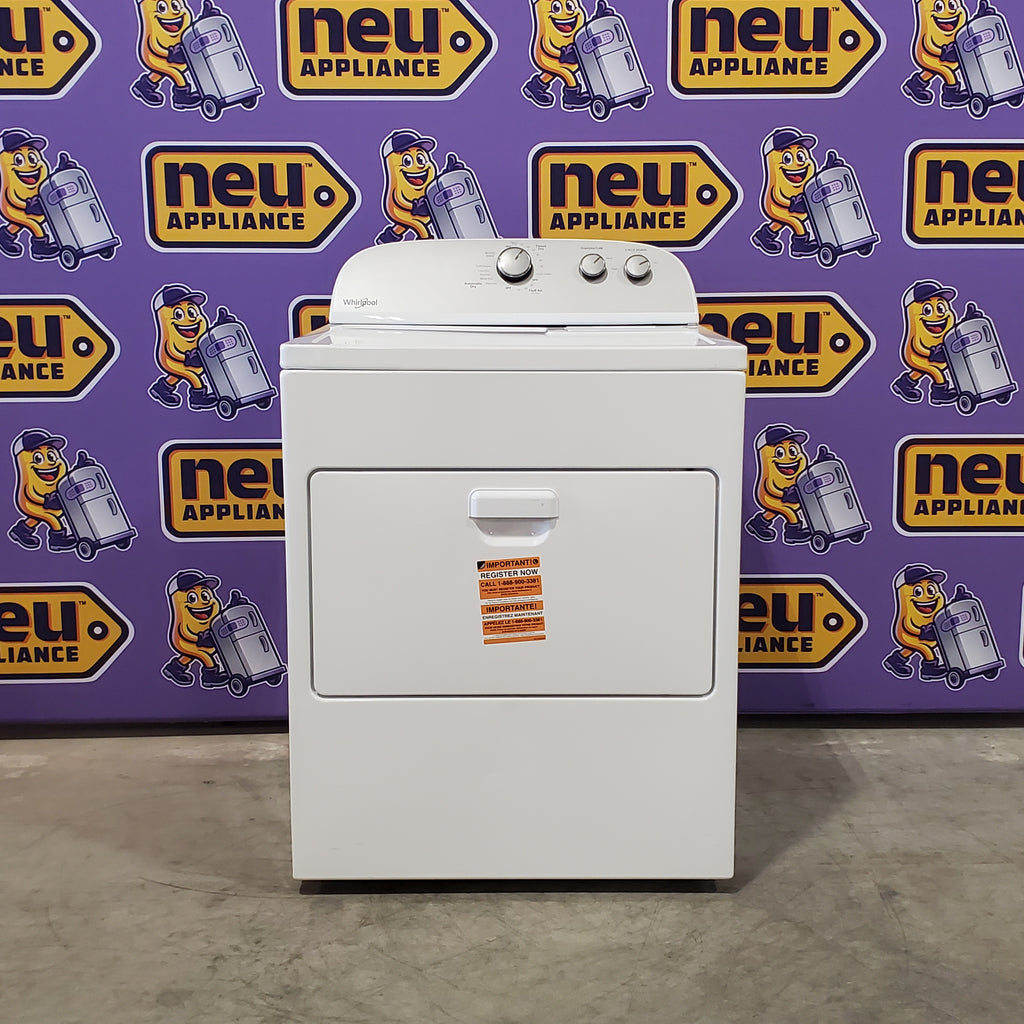 Pictures of Whirlpool 3.5 cu. ft. High Efficiency Top Load Washing Machine with Deep Water Wash WTW4816FW - Open Box and Whirlpool White Electric 7.0 Cu. Ft. Dryer with Auto Dry WED4950HW - Scratch & Dent (Minor) - Neu Appliance Outlet - Discount Appliance Outlet in Austin, Tx