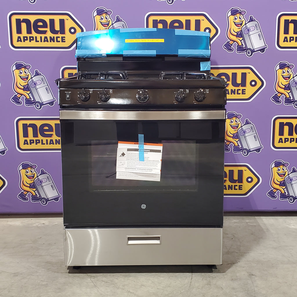 Pictures of GE® Free-Standing Gas Range in Stainless Steel 4NEW444 - JGBS30RETSS - New in Box - Neu Appliance Outlet - Discount Appliance Outlet in Austin, Tx
