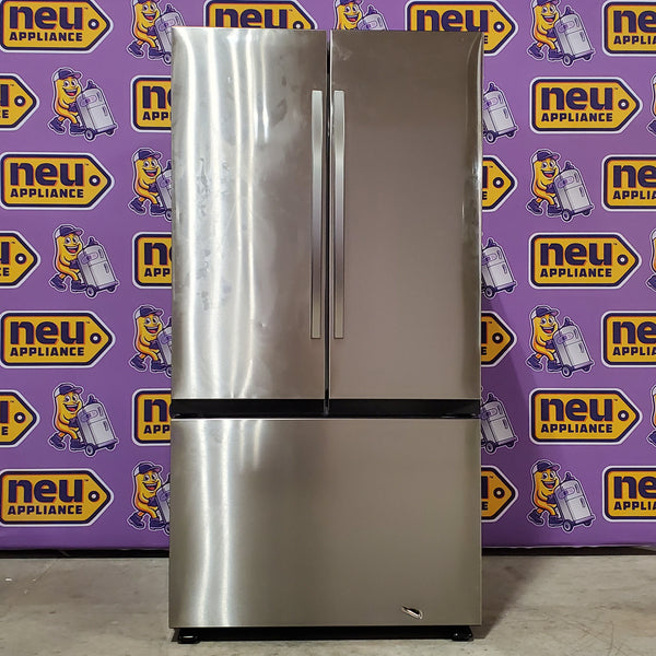 Samsung 32 cu. ft. Mega Capacity 3-Door French Door Refrigerator with Dual Auto Ice Maker in Stainless Steel 4SD404 - RF32CG5100SR - Scratch & Dent (Minor)