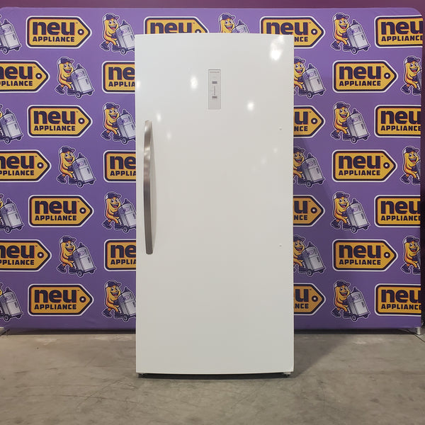 Frigidaire 20 Cu. Ft. ENERGY STAR Garage Ready White Upright Freezer with EvenTemp™ Cooling System - 3SD402 - FFUE2024AW - Scratch & Dent (Minor)
