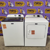 Maytag Top Load 4.8 cu ft Washer with Deep Fill and Slow-Close Glass Lid MVW6200KW - Scratch & Dent (Minor) and Maytag 7.0 cu ft Electric Dryer with Moisture Sensing and Quick Dry Cycle 16218 - MED6200KW - Open Box