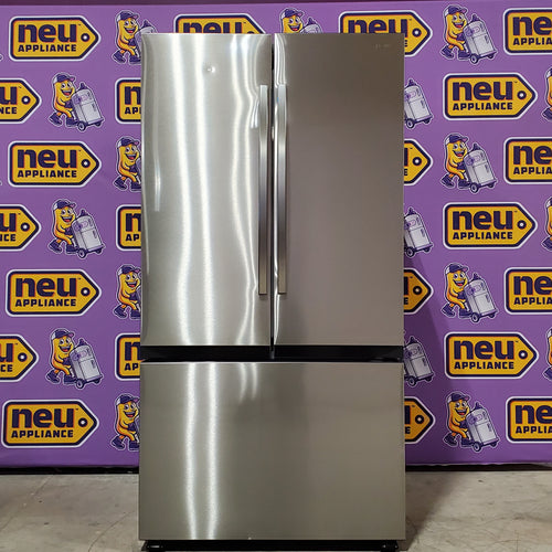 Samsung 32 cu. ft. Mega Capacity 3-Door French Door Refrigerator with Dual Auto Ice Maker in Stainless Steel 4SD427 - RF32CG5100SR - Scratch & Dent (Minor)