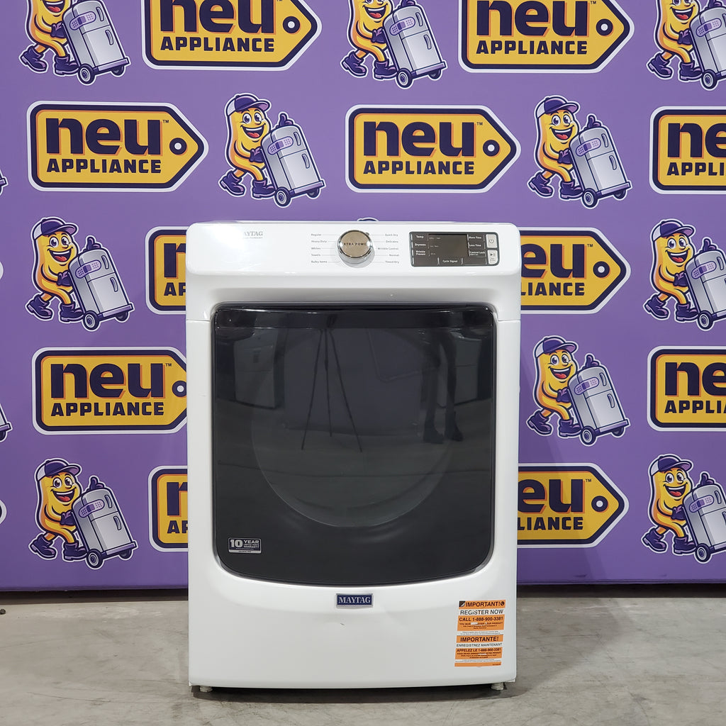Pictures of Maytag Front Load 7.3 Cu. Ft. Electric Dryer with Extra Power and Quick Dry Cycle MED5630HW - Scratch & Dent (Minor) - Neu Appliance Outlet - Discount Appliance Outlet in Austin, Tx