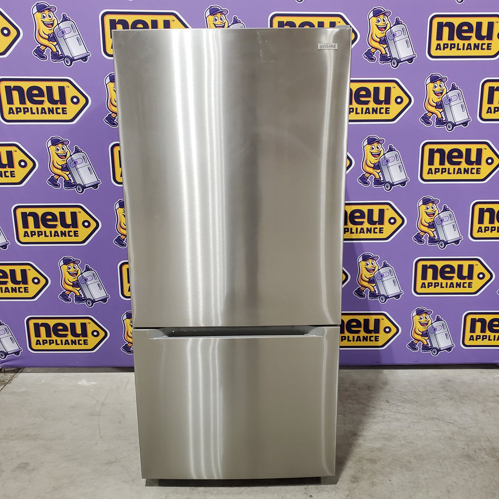 Pictures of Vissani 18.7 cu. ft. Bottom Freezer Refrigerator in Stainless Steel 25137SD705 - MDBF18SS - Scratch & Dent (Minor) - Neu Appliance Outlet - Discount Appliance Outlet in Austin, Tx