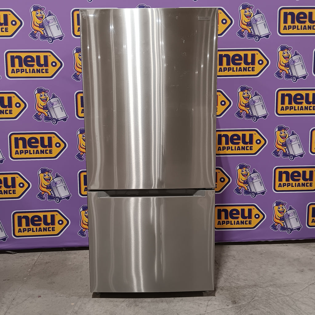 Pictures of Vissani 18.7 cu. ft. Bottom Freezer Refrigerator in Stainless Steel 25CR175 - MDBF18SS - Scratch & Dent - Minor - Neu Appliance Outlet - Discount Appliance Outlet in Austin, Tx