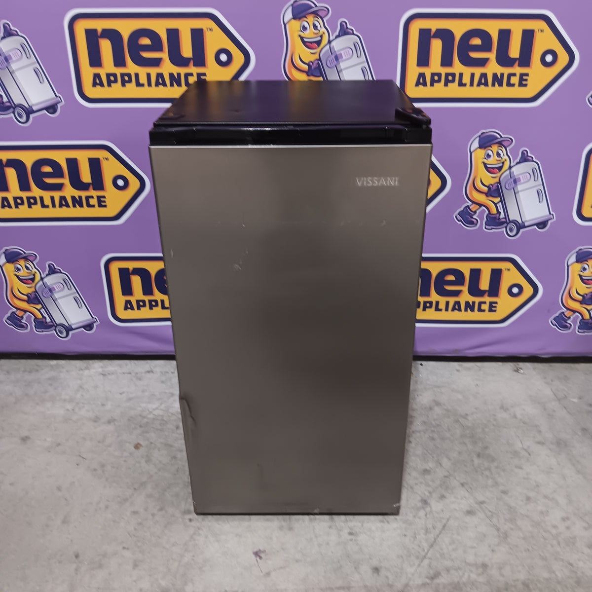 Vissani 3.2 cu. ft. Mini Refrigerator in Stainless Steel, ENERGY STAR HVAR32SE - Scratch & Dent (Major)