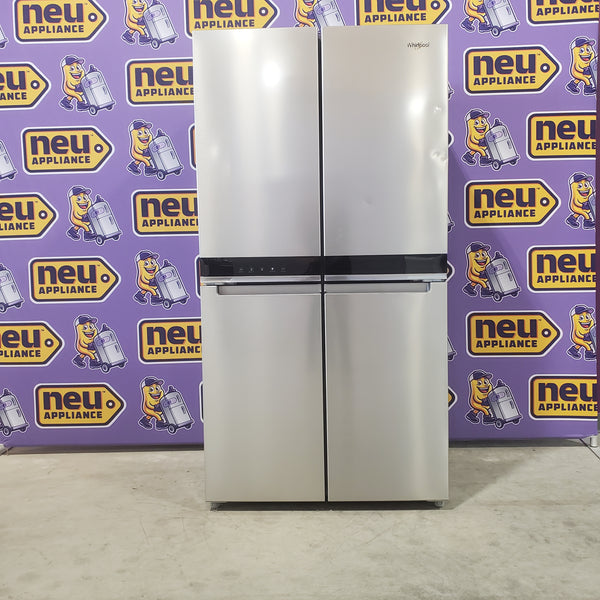 Whirlpool Fingerprint-Resistant Stainless 36-inch Wide Counter Depth 4 Door 19.4 cu. ft. Refrigerator with Flexible ice bin WRQA59CNKZ - Scratch & Dent - Minor