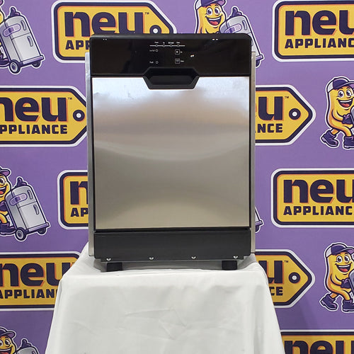 Hooure 15.65 in. Stainless Steel 80 lb. /24 H Freestanding Countertop Ice Maker Full Size Ice Cubes with 20 lbs. Ice Storage 25SD122 - JRKL25 - Scratch & Dent (Minor)