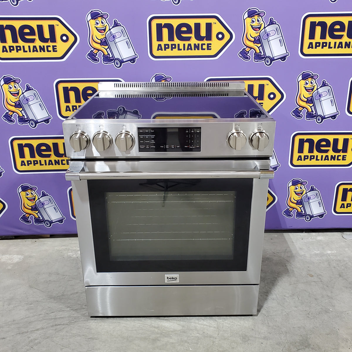 Beko Stainless Steel Slide-In Electric Range SLER30530SS - Scratch & Dent (Minor)
