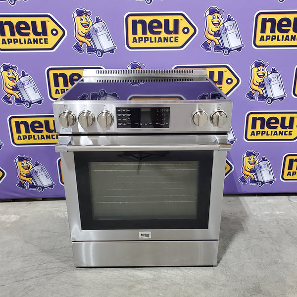 Beko Stainless Steel Slide-In Electric Range 31134SD177 - SLER30530SS - Scratch & Dent (Minor)