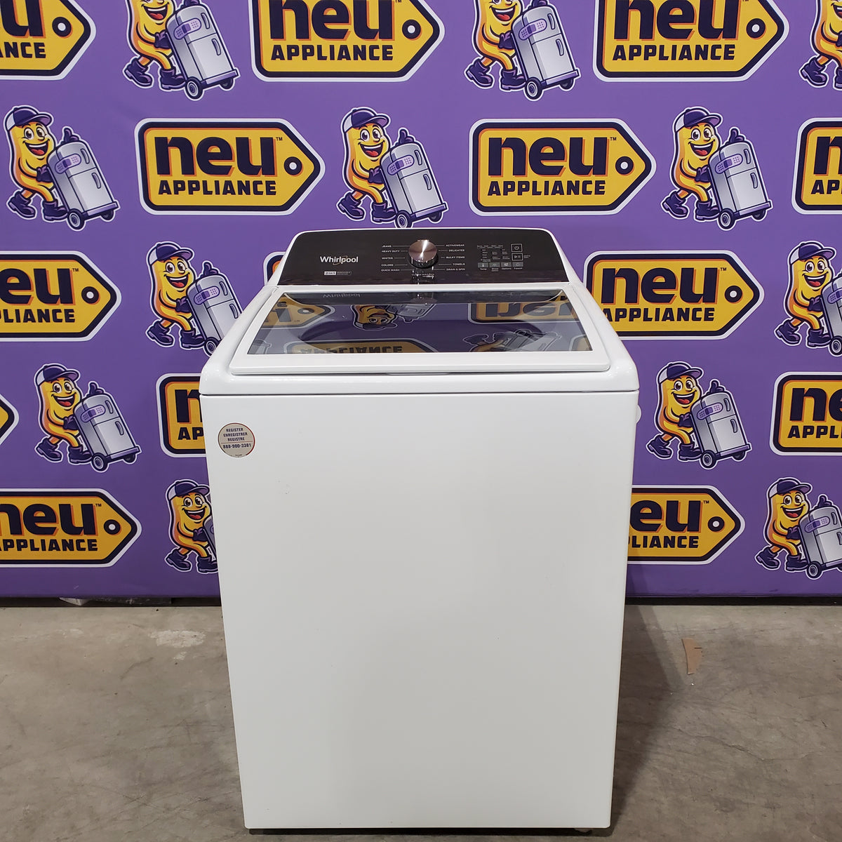 Whirlpool Top Load 4.7 Cu. Ft. Washer with 2-in-1 Removable Agitator in White 30133SD127 - WTW5057LW - Scratch & Dent (Minor)