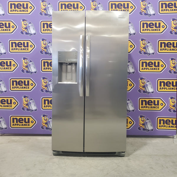 Frigidaire 22.3-cu ft Counter-depth Side-by-Side Refrigerator with Ice Maker (Fingerprint Resistant Stainless Steel) ENERGY STAR-GRSC2352AFA-Open Box