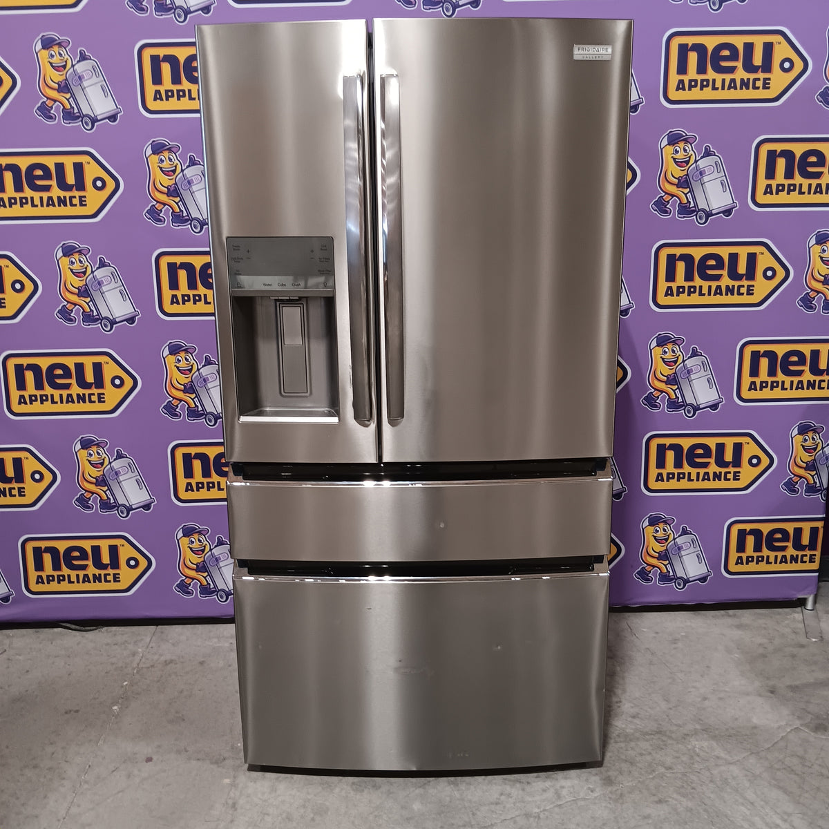Frigidaire Gallery 22 Cu. Ft. 4-Door Counter-depth French Door Refrigerator with Ice Maker (Fingerprint Resistant Stainless Steel) ENERGY STAR GRMC2273CF - Scratch & Dent (Moderate)
