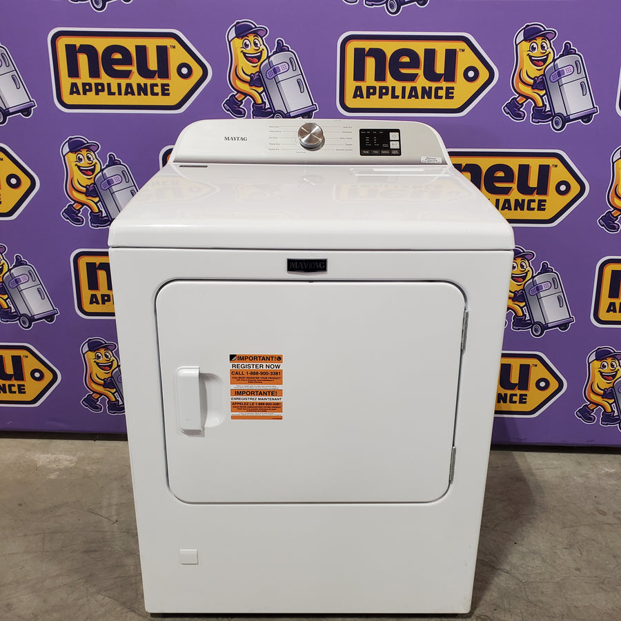Maytag Top Load 4.8 cu ft Washer with Deep Fill and Slow-Close Glass Lid MVW6200KW - Scratch & Dent (Minor) and Maytag 7.0 cu. ft Top Load Gas Dryer with Moisture Sensing 16198 - MGD6200KW - Scratch and Dent (Minor)