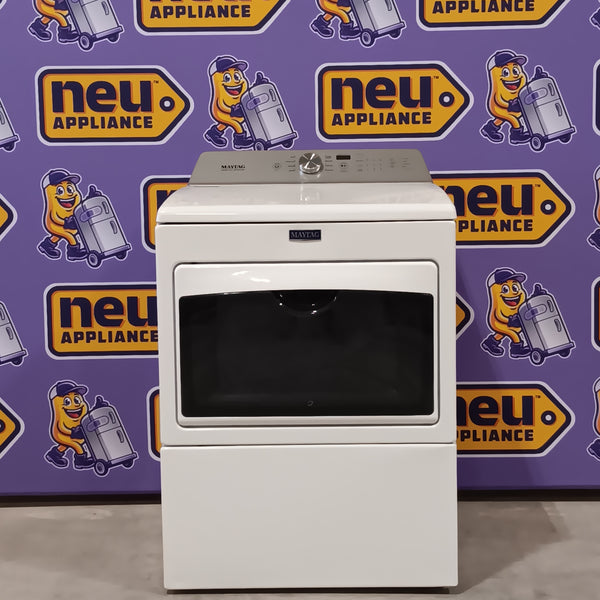 Maytag Large Capacity Electric Dryer with Rapid Dry Cycle and IntelliDry® Sensor – 7.4 cu. ft. MEDB765FW - Scratch & Dent (Minor)