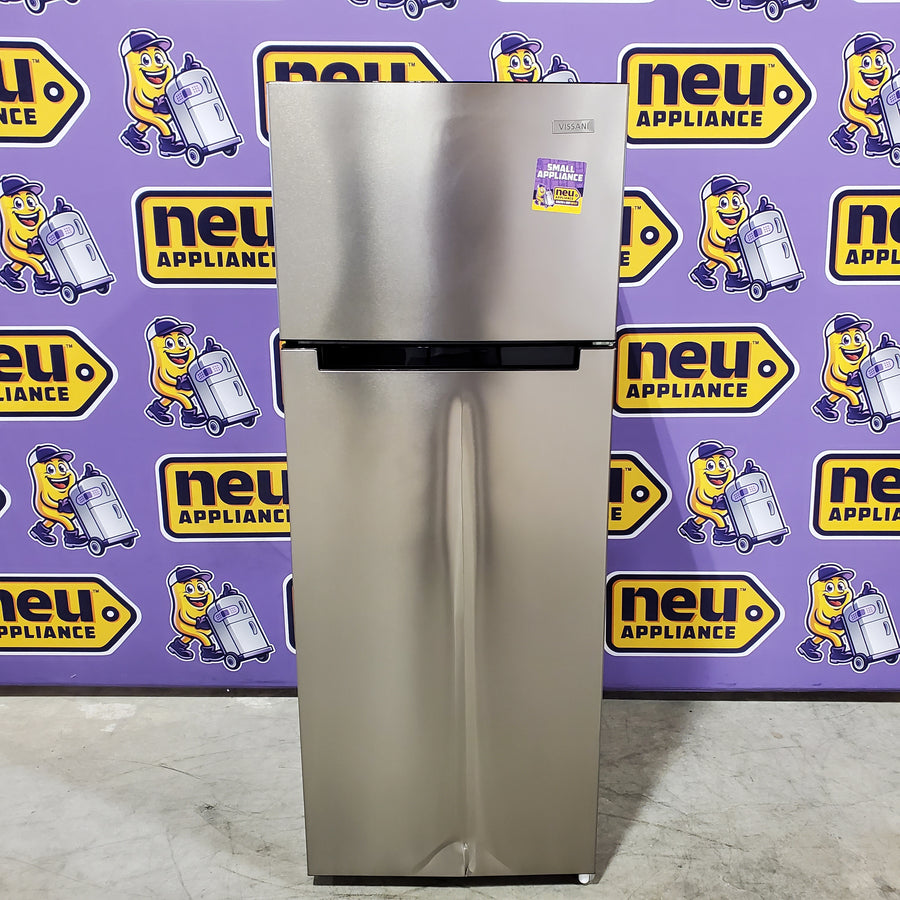 Vissani 7.2 cu. ft. Top Freezer Refrigerator in Fingerprint Resistant Stainless Steel Look SA307 - MDTF7SSES4 - Scratch & Dent (Major)