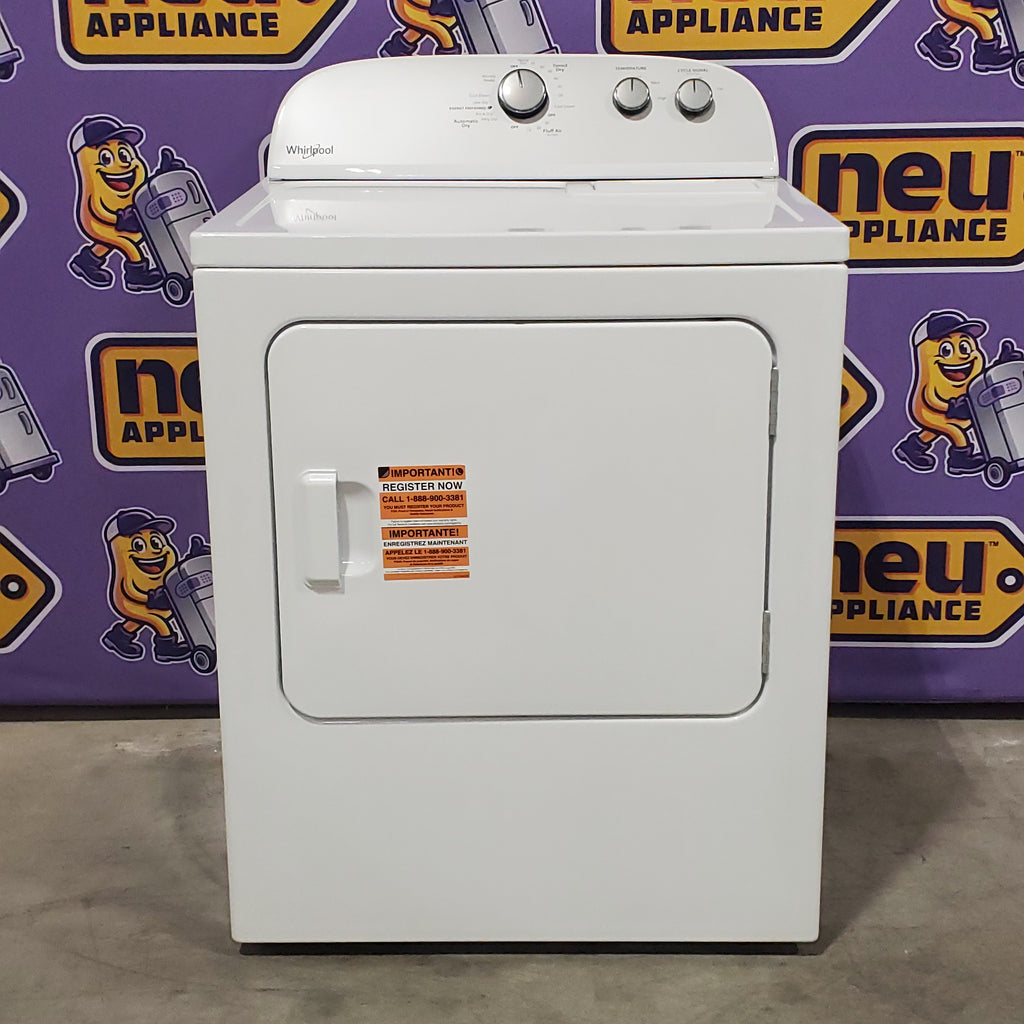 Pictures of Whirlpool Top Load 3.5 Cu. Ft. Washer with Deep Water Wash Option WTW4816FW - Open Box and Whirlpool Vented 7.0 Cu. Ft. Electric Dryer 16129 - WED4815EW - Open Box - Neu Appliance Outlet - Discount Appliance Outlet in Austin, Tx