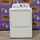 GE White Electric 7.2 Cu. Ft. Capacity Dryer with Up to 120 Ft. Venting and Reversible Door GTD38EASWWS - Open Box