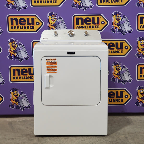 MayTag 7.0 cu. ft. Top Load Electric Wrinkle Prevent Dryer MED4500MW - Open Box
