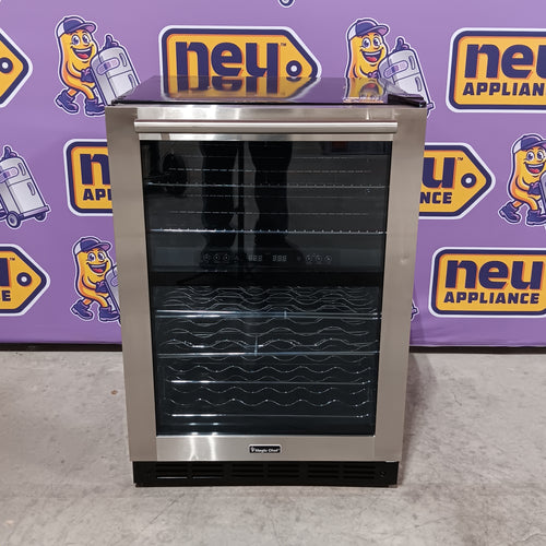 Magic Chef 44 Bottle Dual Zone Wine Cooler in Stainless Steel 25137SD739 - HMWC44DZ - Scratch & Dent (Moderate)