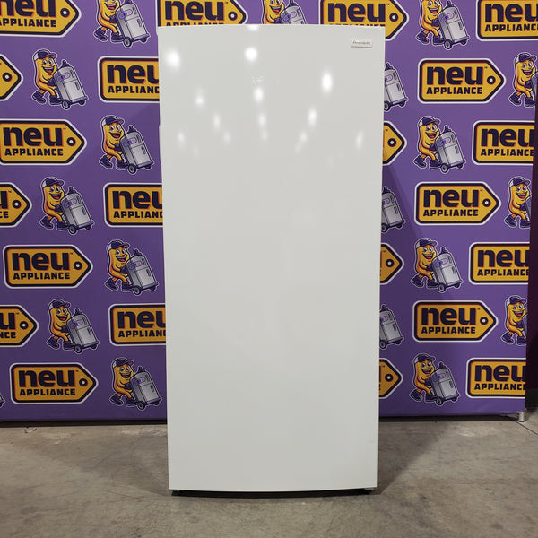 Frigidaire 20 Cu. Ft. Garage Ready Upright Freezer in White 20SD003 - FRUF2020AW - Scratch & Dent (Moderate)