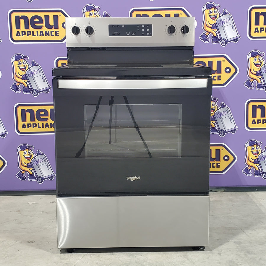 Whirlpool 30 in. 4 Burner Element Freestanding Electric Range in Stainless Steel with Thermal - Open Box