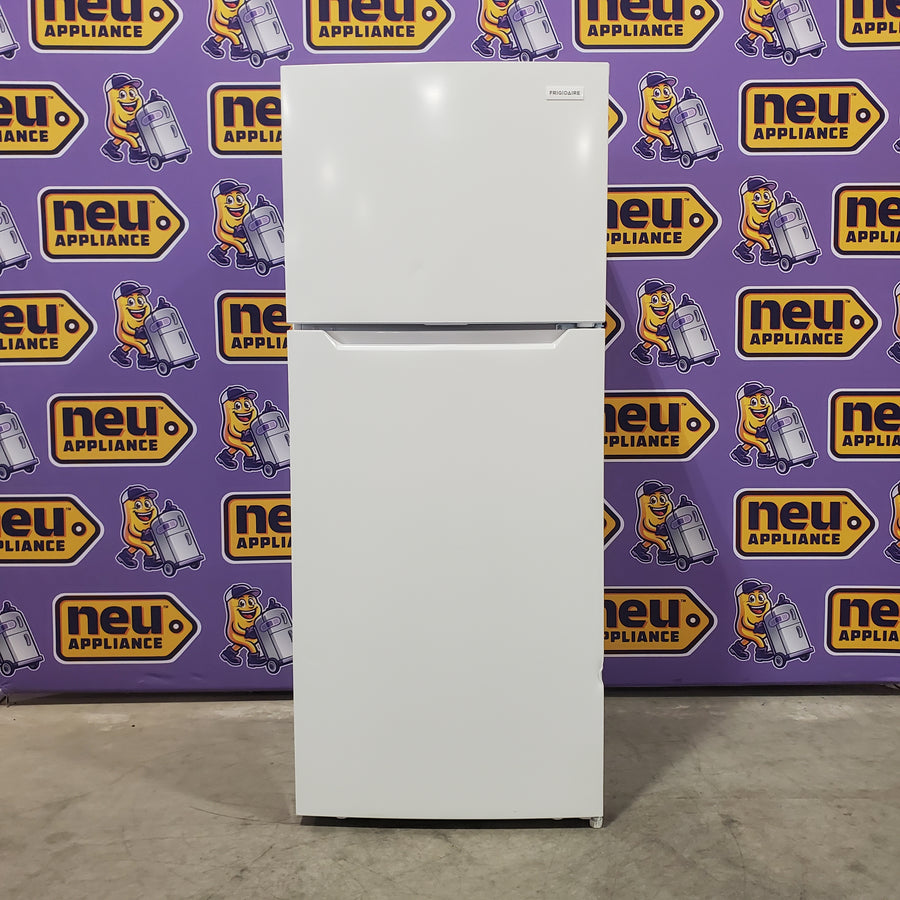 Frigidaire Top Freezer 18 Cu. Ft. Capacity Refrigerator with Spacious Interior Storage and Bright LED Lighting in White FFHT1822UW - Scratch and Dent (Minor)