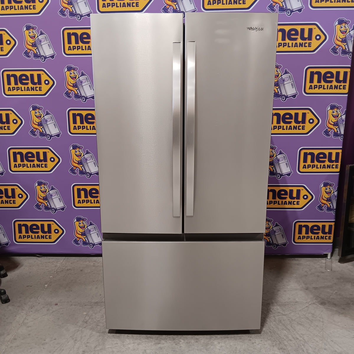 Whirlpool French Door 31 Cu. Ft. Refrigerator with Total Coverage Cooling in Fingerprint Resistant Stainless Steel 22231SD310 - WRFF3136SZ - Scratch & Dent (Minor)