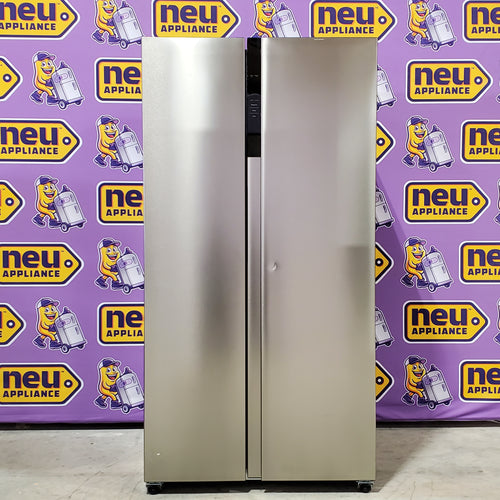 Pictures of Frigidaire 21 Cu. Ft. Counter-Depth Side-by-Side Refrigerator in Fingerprint-Resistant Stainless Steel FRSG2115AV - Scratch & Dent (Minor) - Neu Appliance Outlet - Discount Appliance Outlet in Austin, Tx
