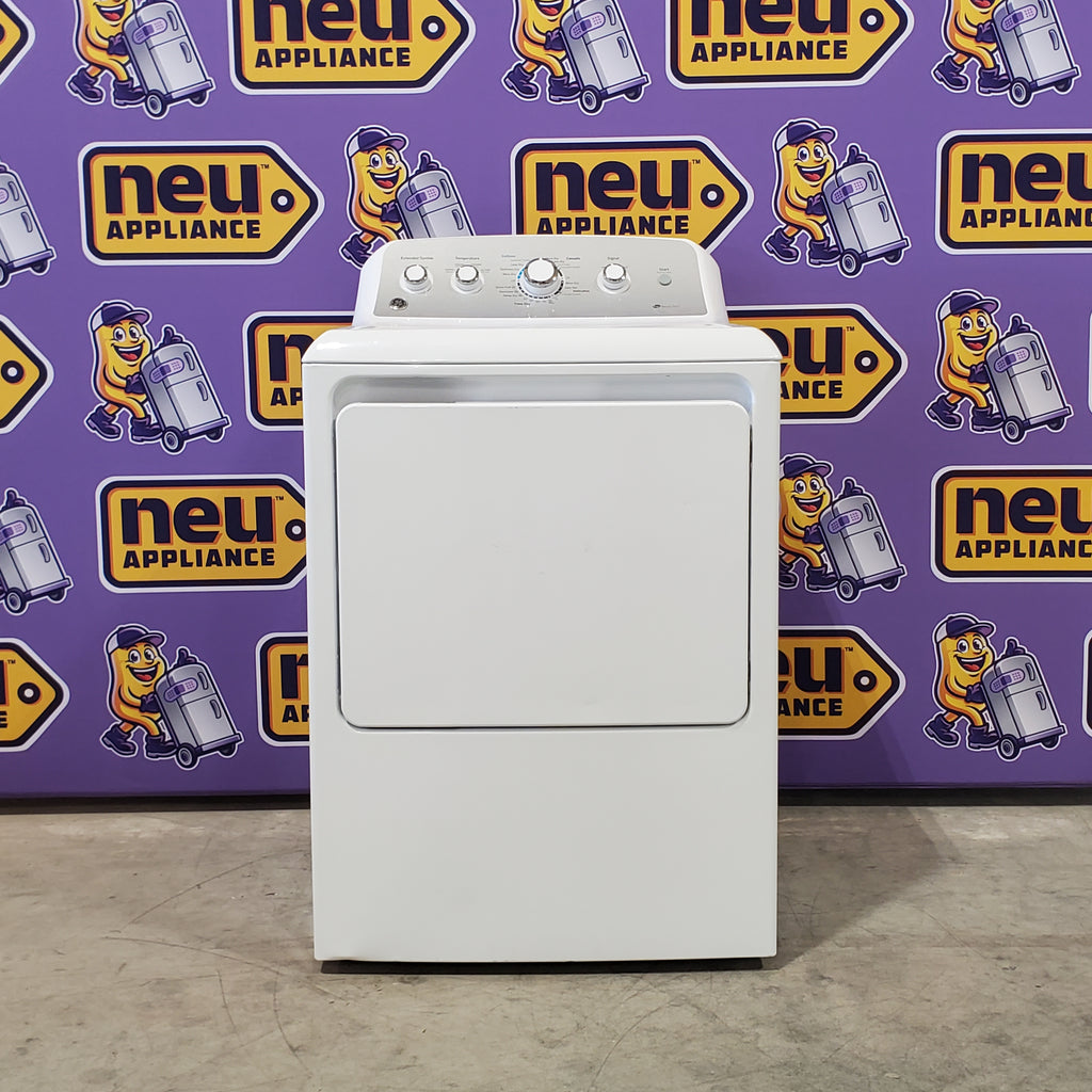 Pictures of GE White Electric Aluminized Alloy Drum 7.2 Cu. Ft. Capacity Dryer with Sensor Dry and Extended Tumble GTD45EASJWS - Certified Refurbished - Neu Appliance Outlet - Discount Appliance Outlet in Austin, Tx