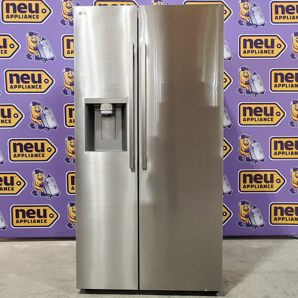 LG 27 cu. ft. Smart Side-by-Side Refrigerator with Smooth Touch Ice & Water Dispenser 3SD651 - LL27T3530S - Scratch & Dent (Minor)