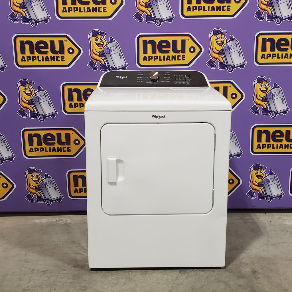 Whirlpool® 7.0 Cu. Ft. Electric Dryer with Moisture Sensor and Steam Refresh Cycle 24SD008 - WED6150PW - Scratch & Dent (Minor)