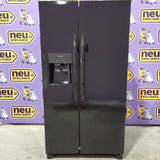 Frigidaire Black 26 Cu. Ft. Standard-Depth ENERGY STAR Side-by-Side Refrigerator with EvenTemp™ Cooling System 22231SD329 - FRSS2623AB - Scratch & Dent (Minor)