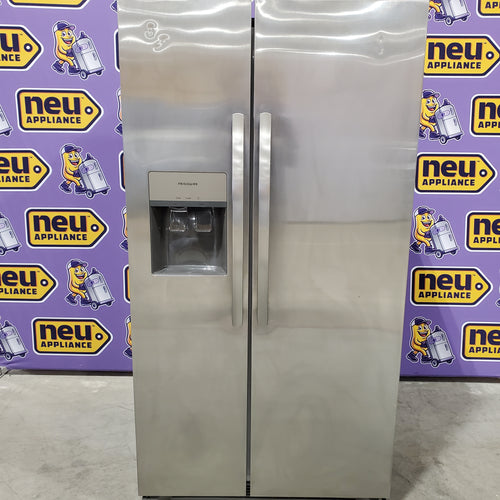 Frigidaire 25.6 cu. ft. ENERGY STAR Side by Side Refrigerator with Exterior Water and Ice Dispenser in Stainless Steel 25138SD756 - FRSS2623AS - Scratch & Dent (Minor)