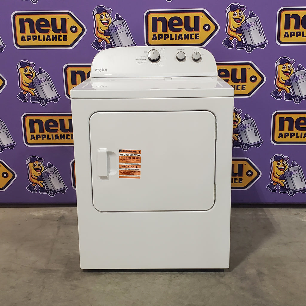 Pictures of Whirlpool Top Load 3.5 Cu. Ft. Washer with Deep Water Wash Option WTW4816FW - Open Box and Whirlpool Vented 7.0 Cu. Ft. Electric Dryer 16110 - WED4815EW - Open Box - Neu Appliance Outlet - Discount Appliance Outlet in Austin, Tx