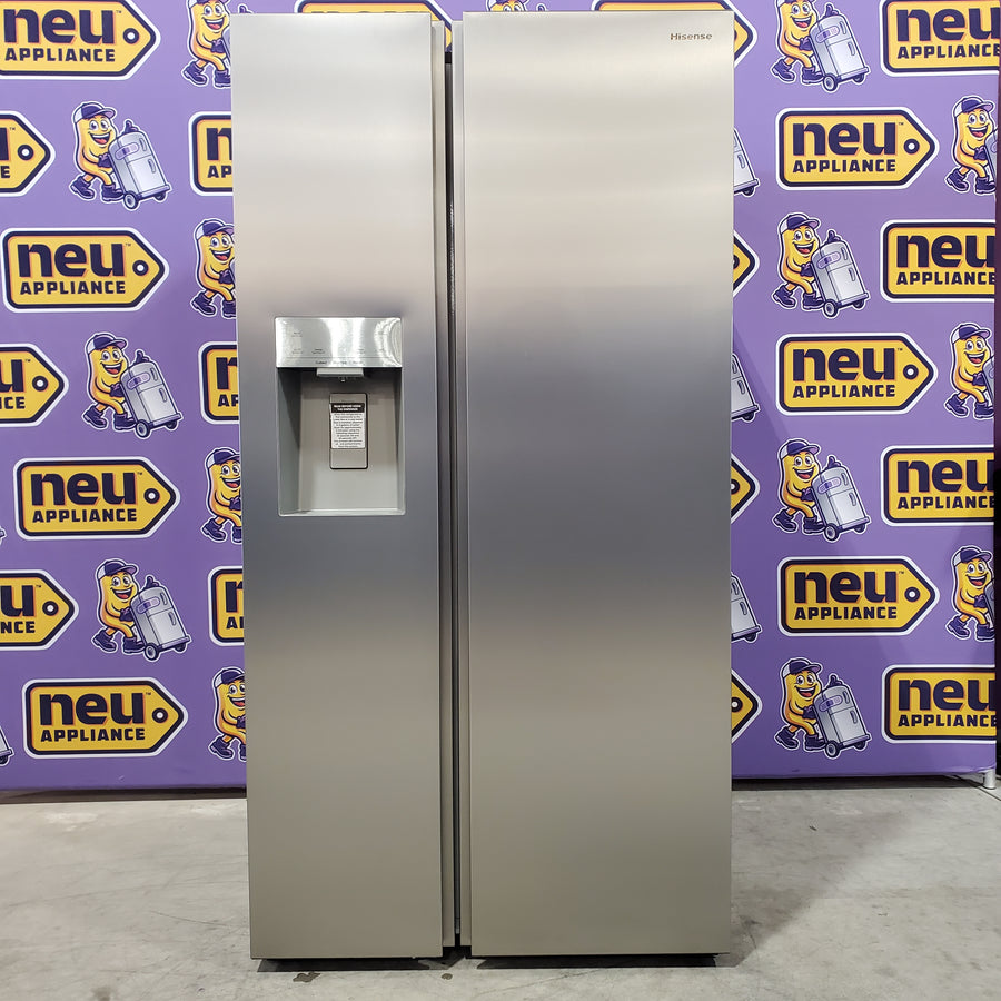 Hisense 29.1 cu. ft. Standard Depth Side by Side Refrigerator Stainless Steel 3SD718 - HRS290P5FSE - Open Box